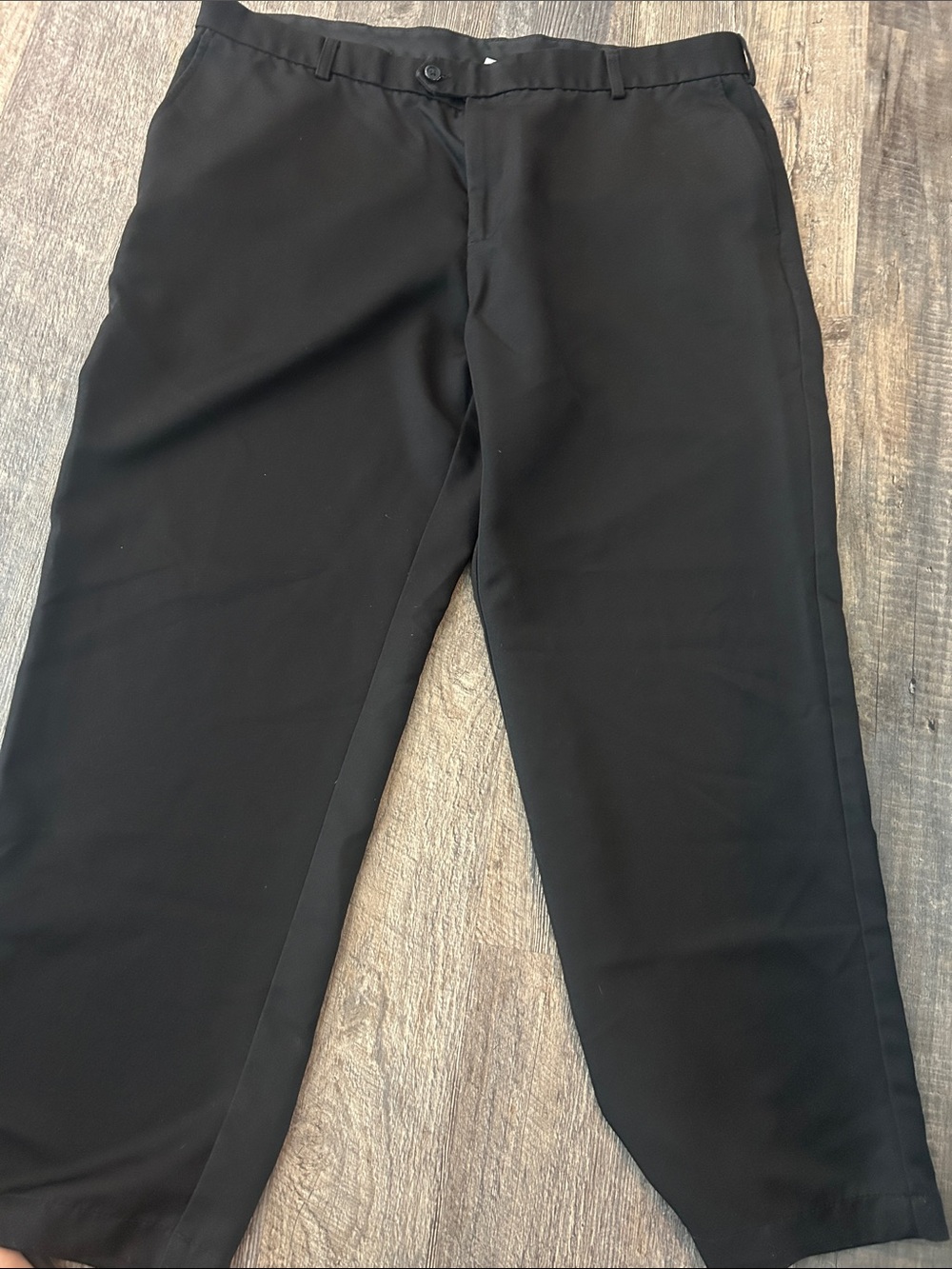 Izod Black Golf Pants with Subtle Green Tag Detail